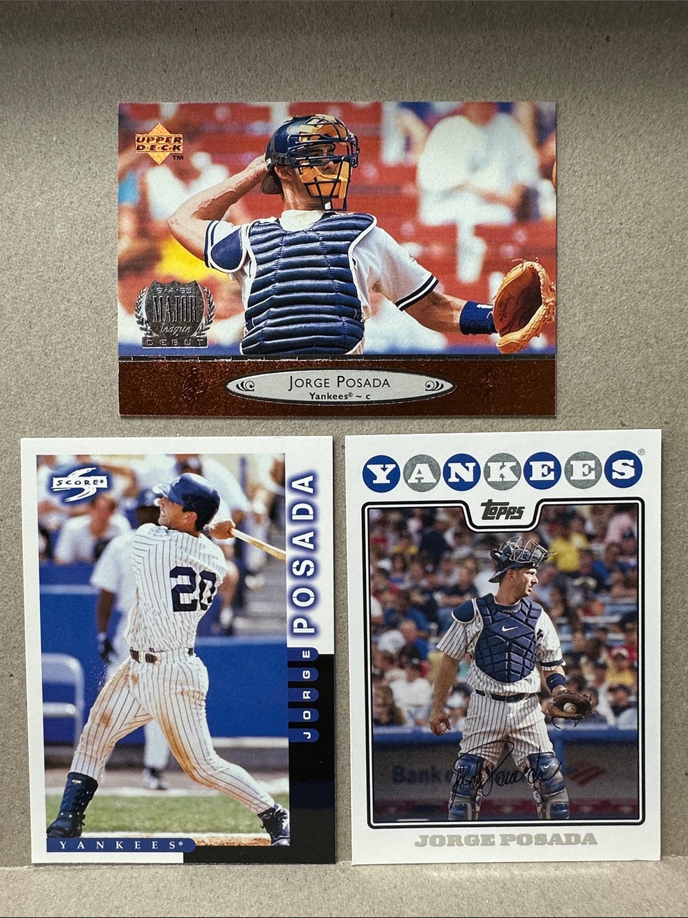 Derek Jeter 90’s Yankees lot of 17 w/ 2 Bernie Williams/1 Jorge Posada Rookies - Picture 10 of 16